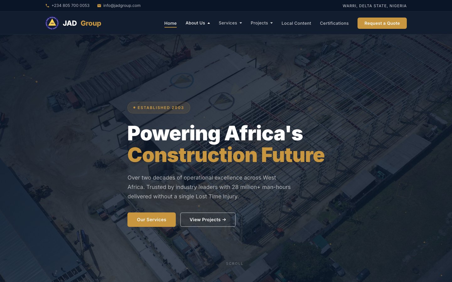 JAD Group, offshore and marine services company