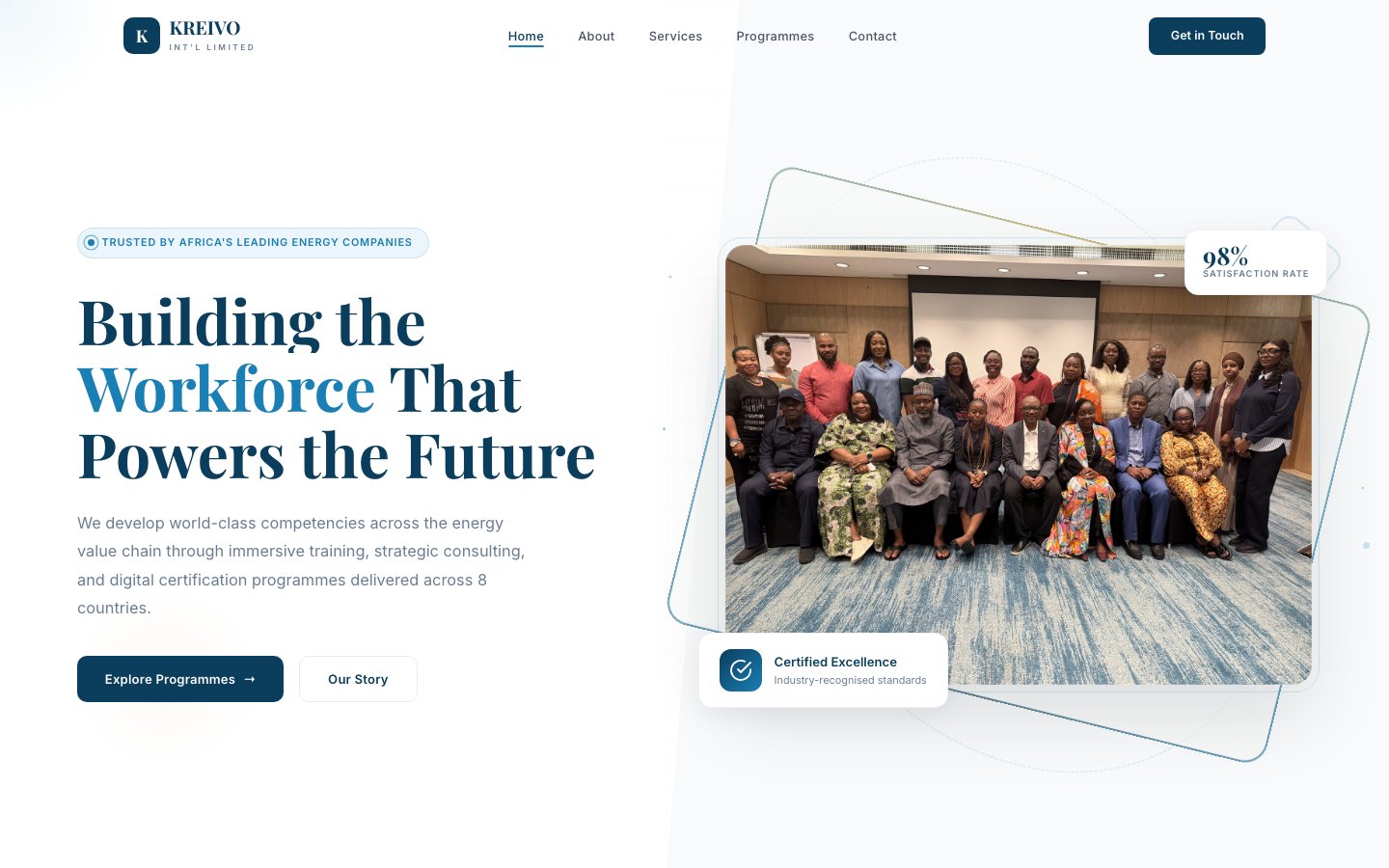 Kreivo International, energy sector training and consulting