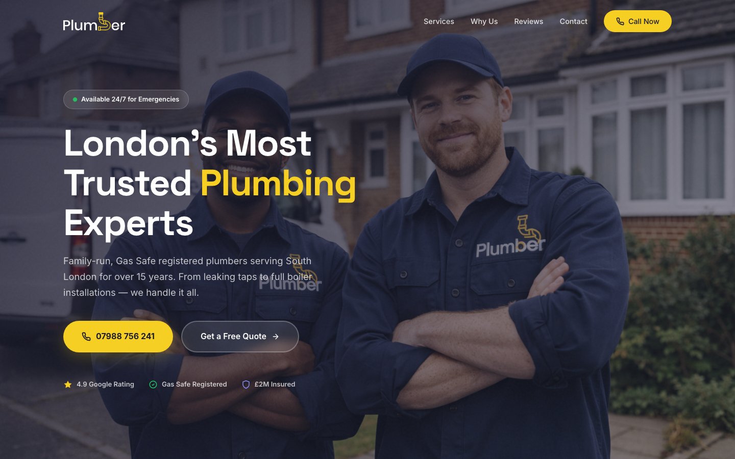 My London Plumbers, family-run plumbing service